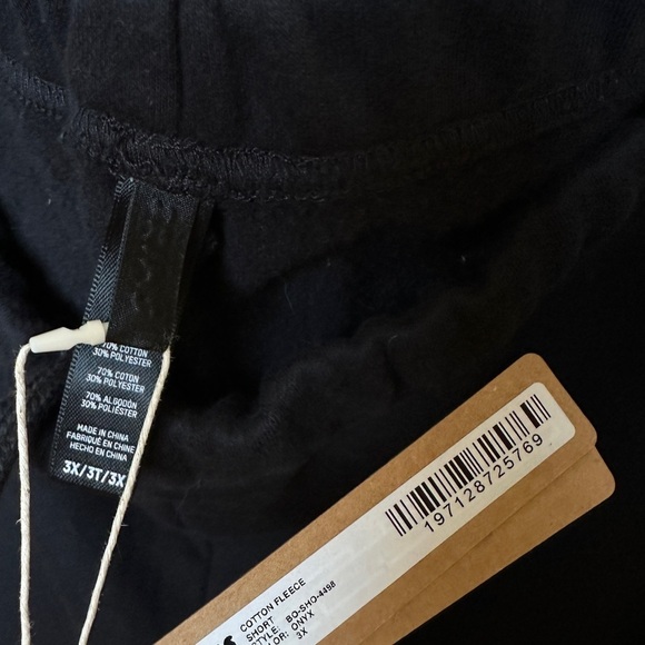 Skims‎ Cotton Fleece Classic Short Onyx Size 3X NWT - Picture 6 of 7